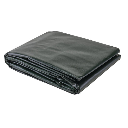 Draper Heavy Duty Polyethylene Tarpaulin 4 x 6m Green Aluminium Eyelets 13488