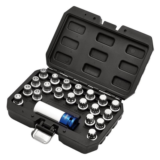 BMW Locking Wheel Socket Set 12 Piece Includes 1/2"D 17mm socket 13599