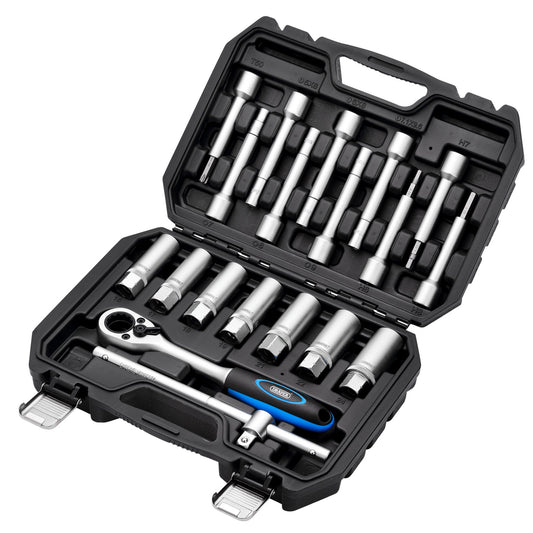 Draper Shock Absorber Strut Nut Socket Set 1/2"D 19 Piece Go Thru 13604