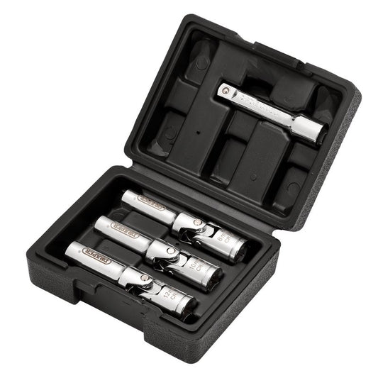 Draper Glow Plug Universal Socket Set 3/8"D 4 Piece 8 10 and 12mm 13605