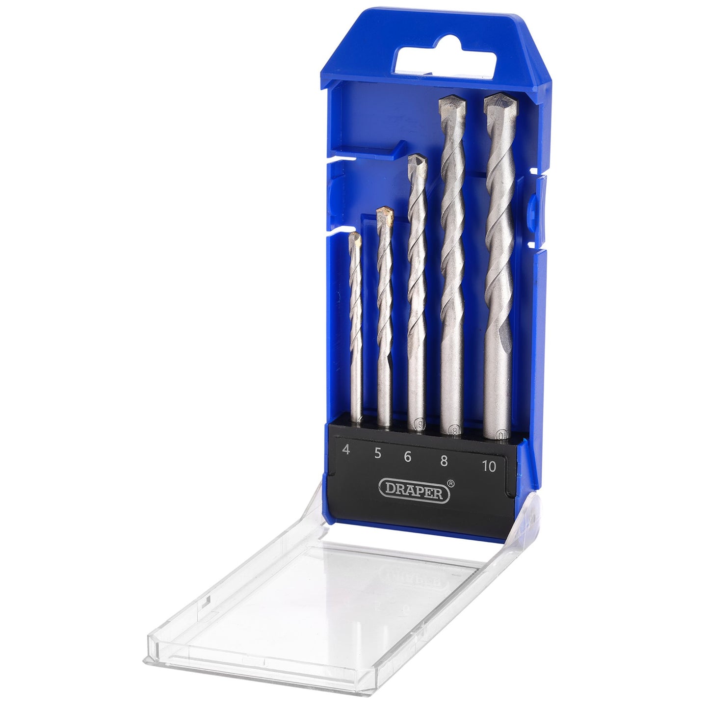 Draper TCT Masonry Drill Bit Set 5 Piece Heavy Duty Tungsten Carbide Tip 13618