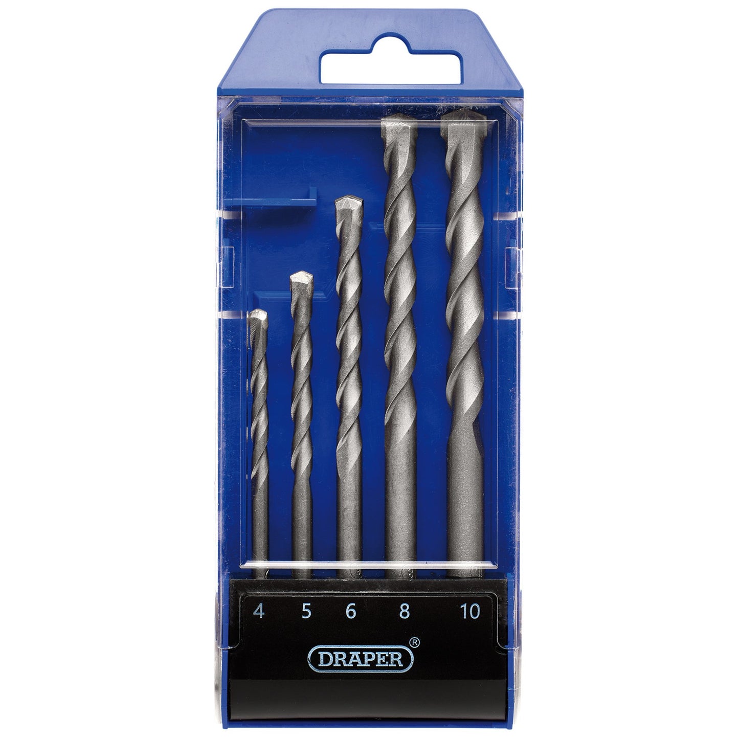 Draper TCT Masonry Drill Bit Set 5 Piece Heavy Duty Tungsten Carbide Tip 13618