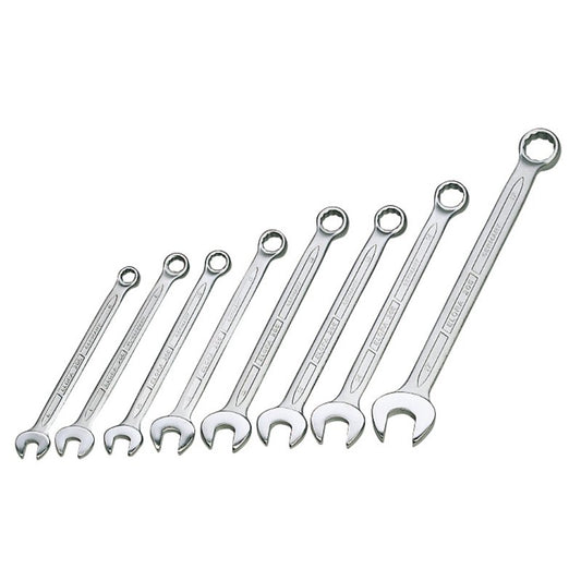 Draper Long Metric Combination Spanner Set 8 Piece 8-17mm Bi Hexagon Ring 13710