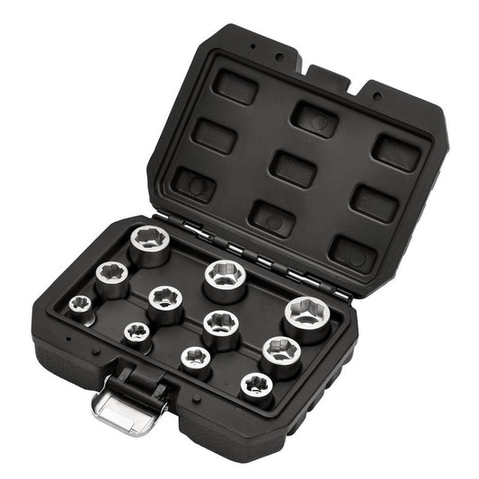 Draper Bolt Extractor Socket Set 3/8"D 11 Piece 8 to 19mm 13894