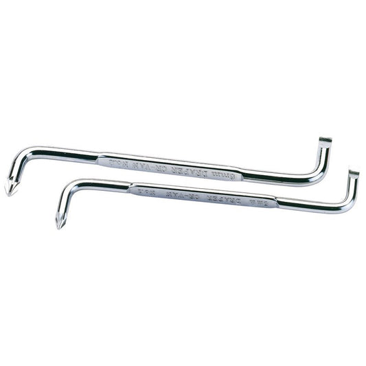 Draper Screwdriver Set Plain Slot & PZ Type Angled 2 Piece Confined Areas 13948