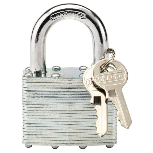 Draper 50 x 31mm Laminated Steel Padlock 14021