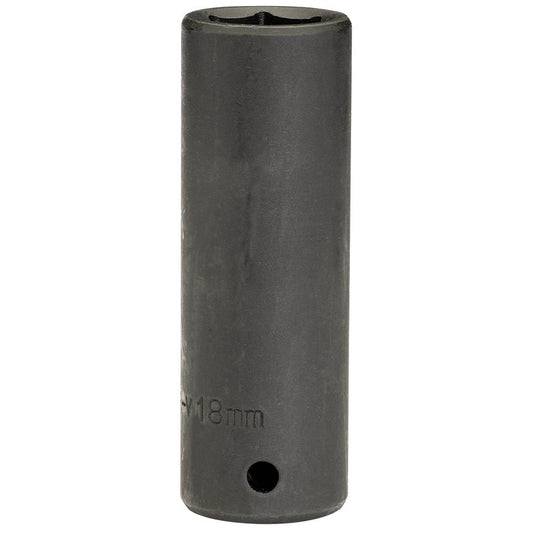 Draper 18mm Deep Impact Socket 1/2" Dr 6 Point Hex Chrome Vanadium Steel 14102