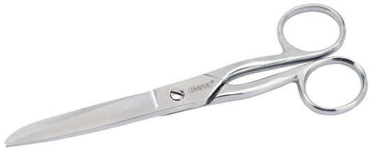 Draper Household Scissors 155mm fully chrome plated and polished 14130