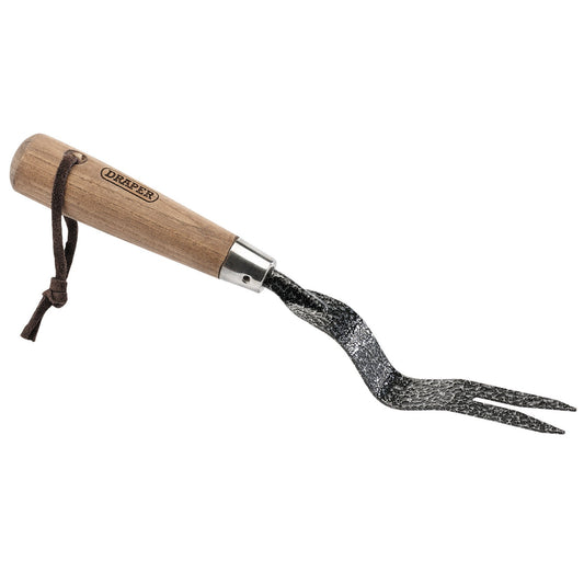 Draper Carbon Steel Heavy Duty Hand Weeder with Ash Handle 125mm 14315