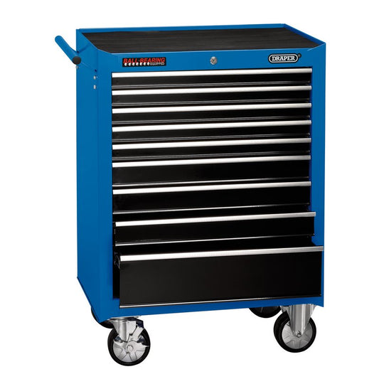 Draper Blue Roller Tool Cabinet 9 Drawer W 672 x D 460 x H 1084mm Blue 15110