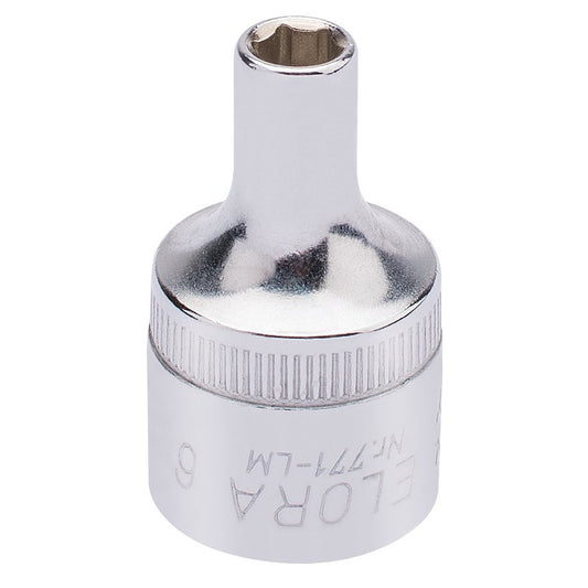 Elora 1/2"D 6mm Hexagon Socket Chrome Plated Standard Length 15295