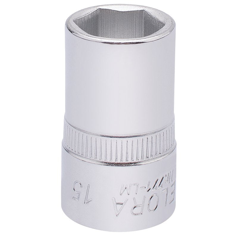 Elora 1/2"D 15mm Hexagon Socket Chrome Plated Standard Length 15304