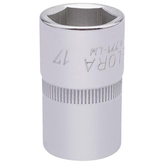 Elora 1/2"D 17mm Hexagon Socket Chrome Plated Standard Length 15306