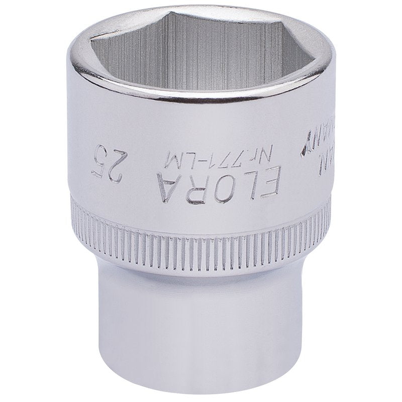 Elora 1/2"D 25mm Hexagon Socket Chrome Plated Standard Length 15314