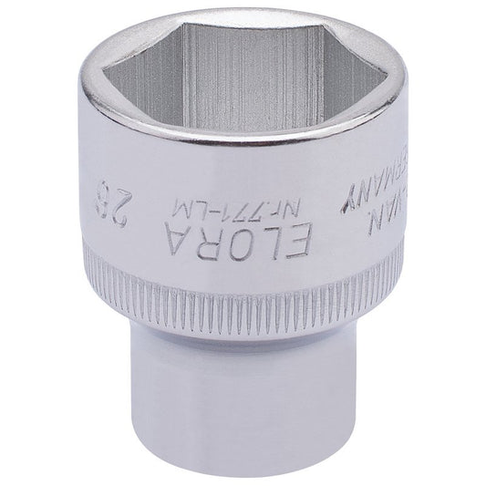 Elora 1/2"D 26mm Hexagon Socket Chrome Plated Standard Length 15315