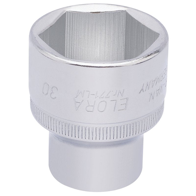 Elora 1/2"D 30mm Hexagon Socket Chrome Plated Standard Length 15320