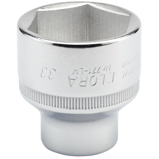 Elora 1/2"D 33mm Hexagon Socket Chrome Plated Standard Length 15322