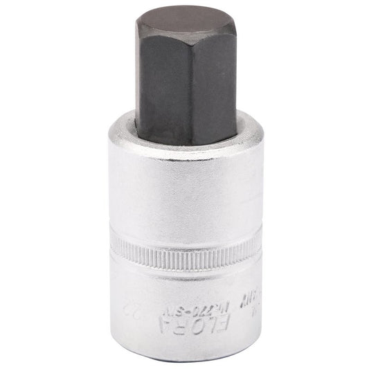 Elora 22mm Hexagon Screwdriver Socket 3/4"D Heavy Duty Hardened Hex 15555