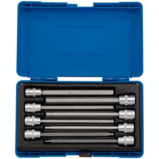 Draper Hexagonal Socket Bit Set 3/8"D 8 Piece Bit Length 150mm 3 to 12mm 16287