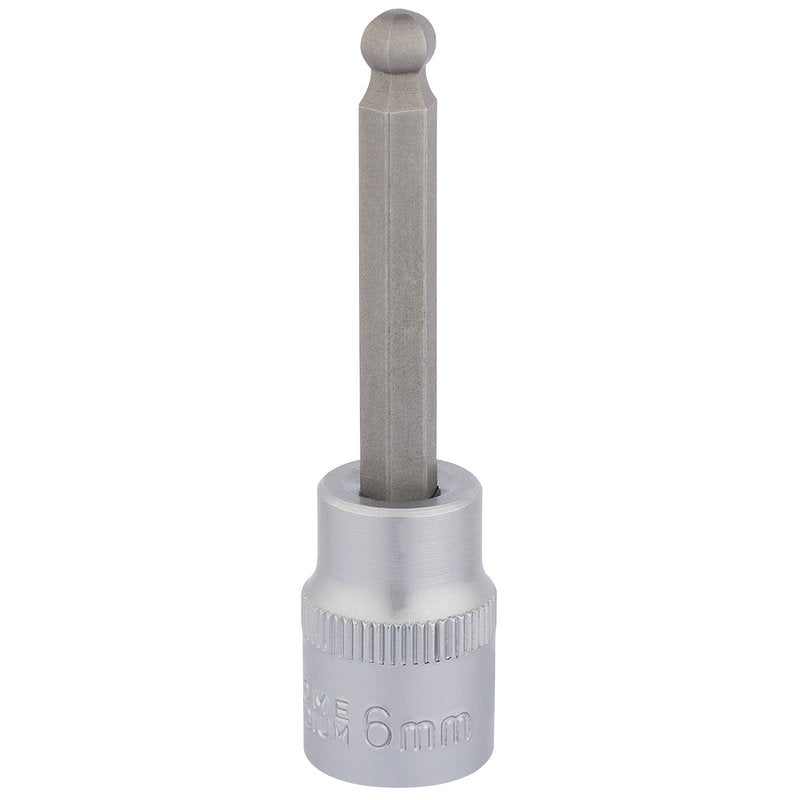 Draper Ball End Hex Socket Bits 3/8"D 6mm Length 70mm Knurled Ring 16289