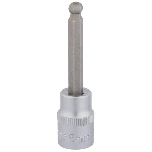 Draper Ball End Hex Socket Bits 3/8"D 6mm Length 70mm Knurled Ring 16289