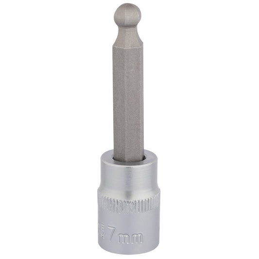 Draper Ball End Hex Socket Bits 3/8"D 7mm Length 70mm Knurled Ring 16290
