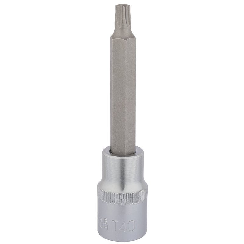 Draper Torx Star Socket Bit 1/2" Sq Dr T40 x 100mm 16313