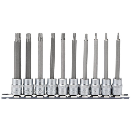 Draper Torx Star Security Socket Bit Set 3/8" Sq Dr 10 Piece 16333