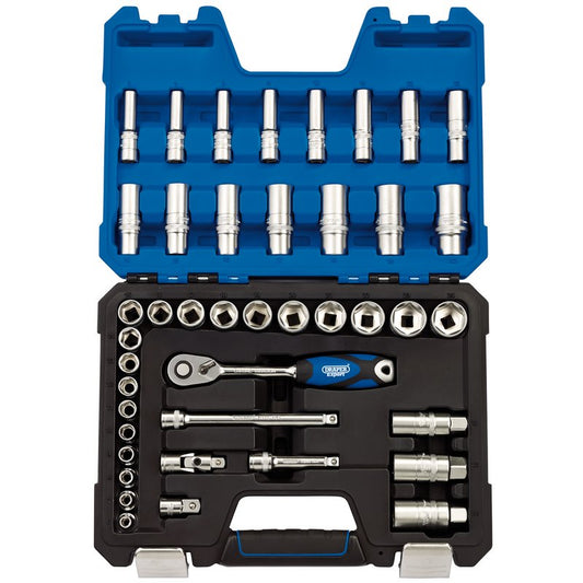 Draper Metric Socket Set 3/8"D 42 Piece Single Hex Deep & Standard Length 16451