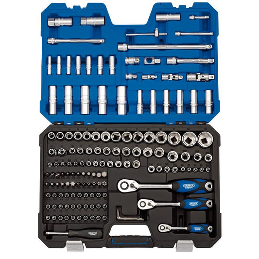 Draper Metric Socket Set 1/4" 3/8" 1/2"D 149 Piece Deep & Standard 6 Point 16461