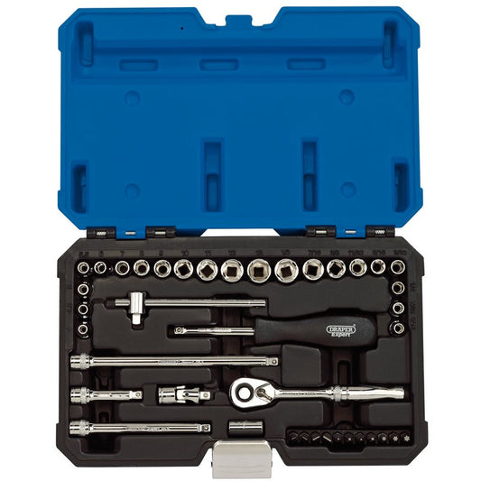 Combined MM/AF Socket Set, 1/4" Sq. Dr. (40 Piece)