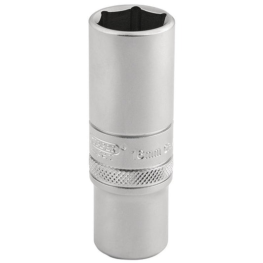 Draper Expert 6 Point Metric Deep Socket 3/8" Sq Dr 16mm Satin Chrome 16584