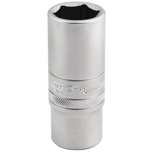 Draper 19mm 6 Point Metric Deep Socket 3/8" Sq Dr Satin Chrome 16586