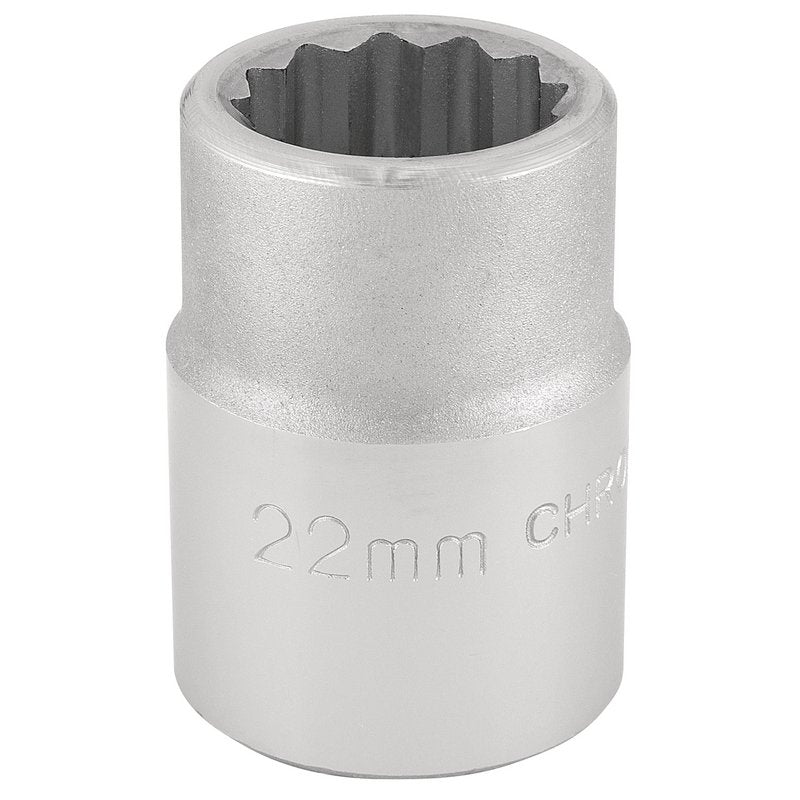 Draper 22mm 3/4" 12 Point Chrome Socket Standard Length 16691
