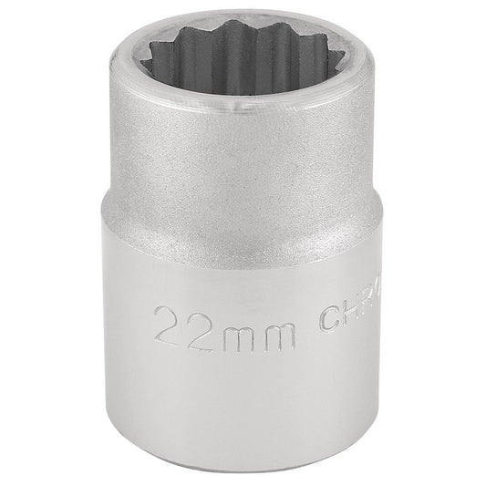 Draper 22mm 3/4" 12 Point Chrome Socket Standard Length 16691