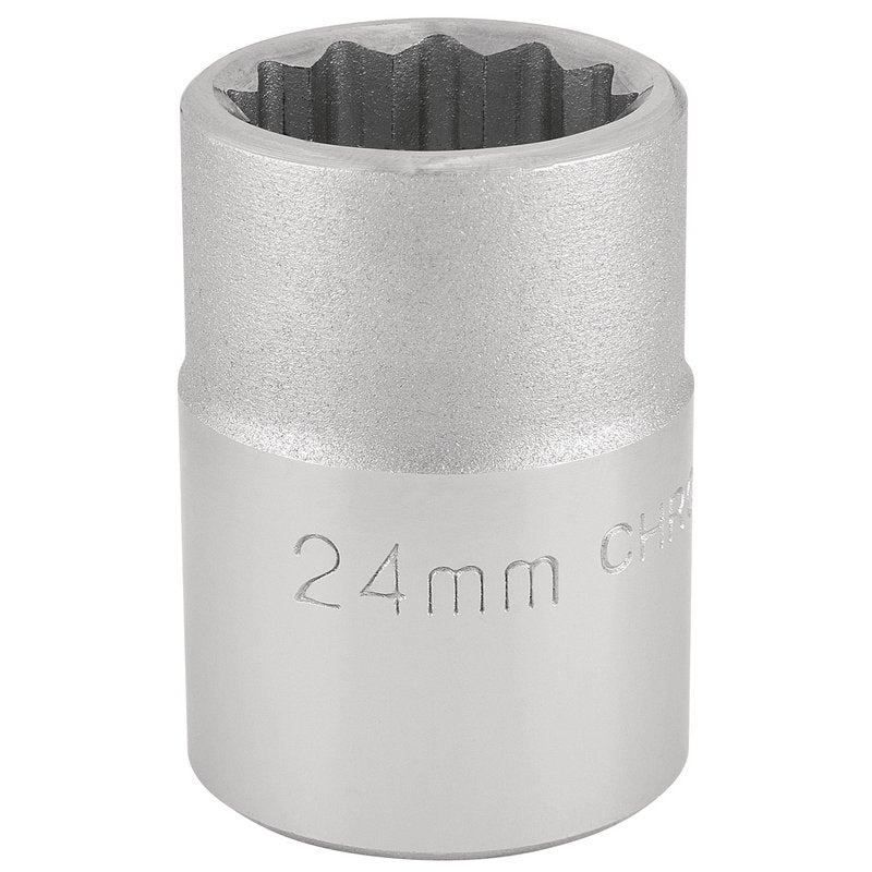 Draper 24mm 3/4" 12 Point Chrome Socket Standard Length 16692