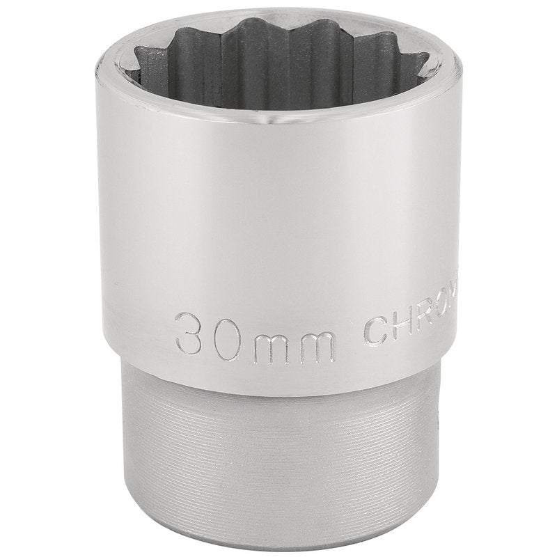 Draper 30mm 3/4" 12 Point Chrome Socket Standard Length 16698