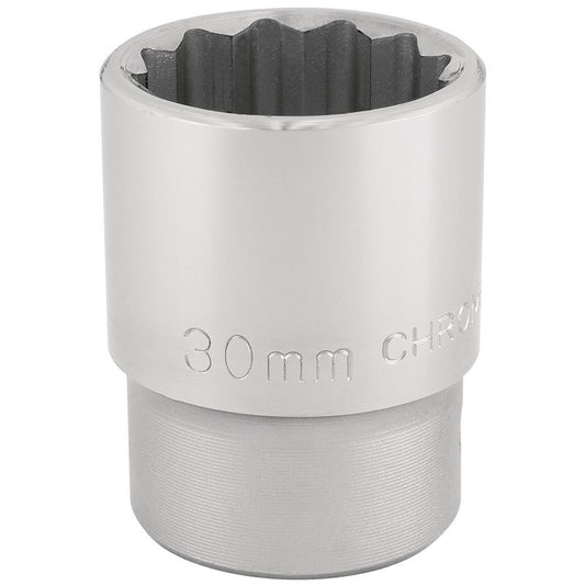 Draper 30mm 3/4" 12 Point Chrome Socket Standard Length 16698