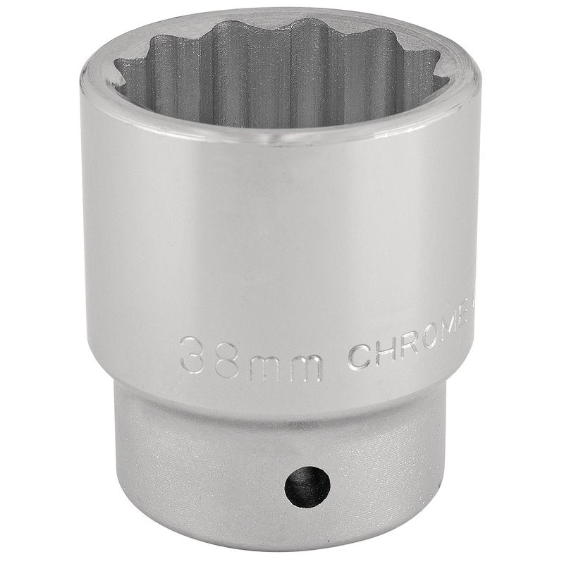 Draper 38mm 3/4" 12 Point Chrome Socket Standard Length 16703
