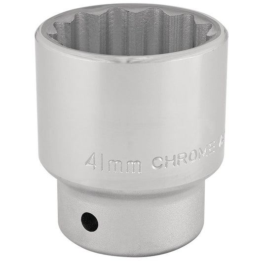 Draper 41mm 3/4" 12 Point Chrome Socket Standard Length 16704