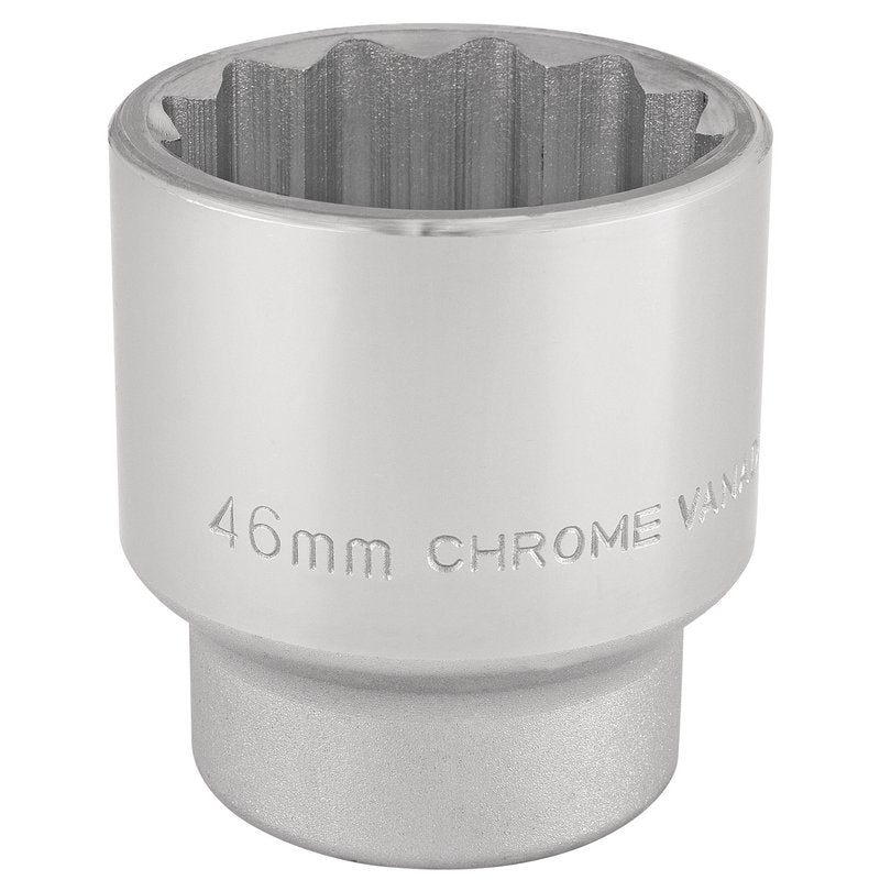 Draper 46mm 3/4" 12 Point Chrome Socket Standard Length 16706
