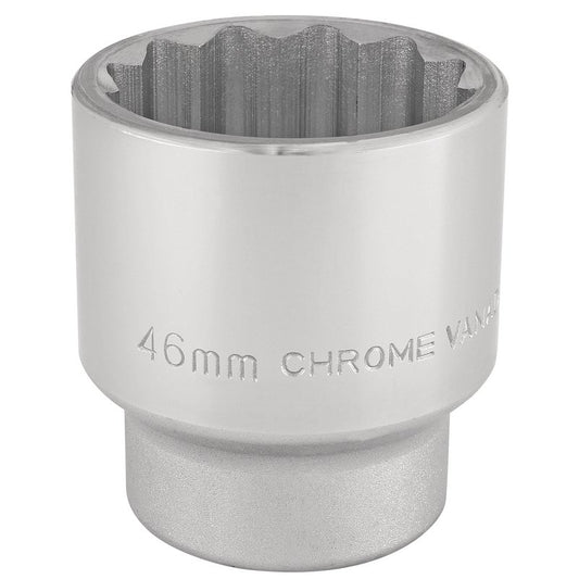Draper 46mm 3/4" 12 Point Chrome Socket Standard Length 16706