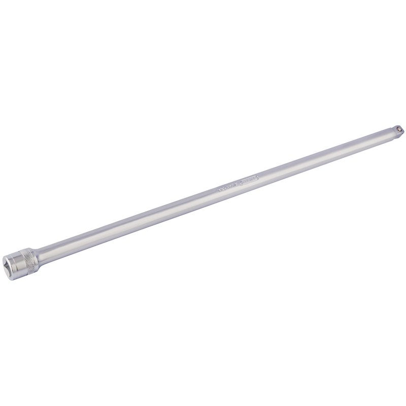 Draper 1/2"D Wobble Extension Bar Satin Chrome 500mm  Knurled Ring 16764