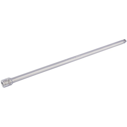 Draper 1/2"D Wobble Extension Bar Satin Chrome 500mm  Knurled Ring 16764