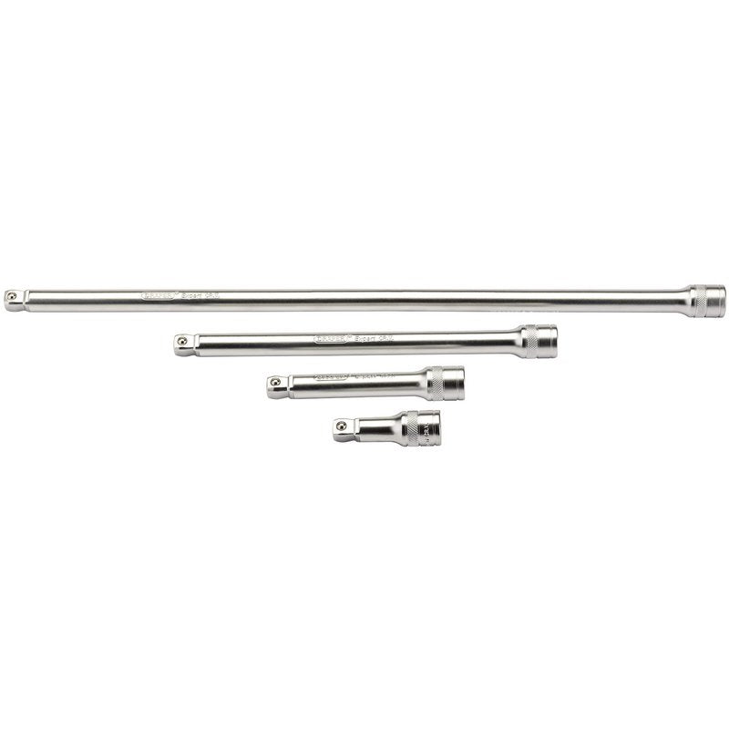 Draper Wobble Extension Bar Set 1/2"D Micro Satin Chrome 4 Piece 16770