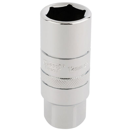 Draper 12mm Thread 6 Point Spark Plug Socket 3/8"D 18mm 16773