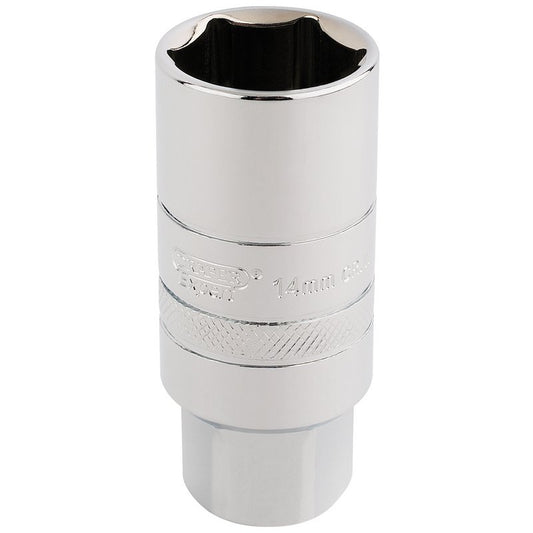 Draper 14mm Thread 6 Point Spark Plug Socket 3/8"D 21mm 16774