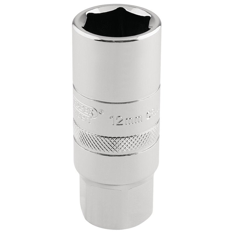Draper 12mm Thread 6 Point Spark Plug Socket 1/2"D 18mm 16779