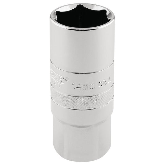 Draper 14mm Thread 6 Point Spark Plug Socket 1/2"D 21mm 16780