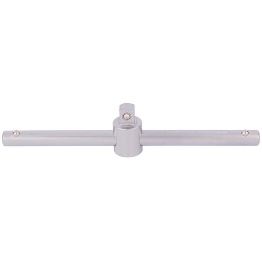Draper Satin Sliding T Bar 3/8"D Length 165mm Spring Loaded Ball Bearing 16788